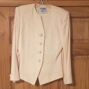 Vintage Ivory Kasper Suit